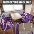 thumbnail image 2 of Uorisanigo RV Dinette Cushion Covers Washable Cushion Slipcovers Stretchable 2-Piece Set Purple Polynesian Print Sofa Chair Cover Furniture Protector for RV Camper Car Bench Seats, 2 of 7