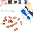 thumbnail image 4 of 200Pcs Unique Wood Beads Colorful Painted Mixed Pattern Bead DIY Material Accessories 15x7mm, 4 of 7