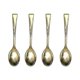 thumbnail image 2 of 72pcs Plastic Disposable Golden Mini Spoon Set Plastic Imitate Metal Flatware For Barbecue Party Picnic, 2 of 4