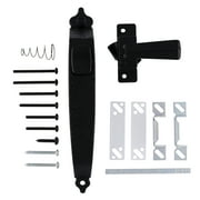 Wright Products Steel Colonial Tie Down Push Button Door Latch for Screen and Storm Doors, Black