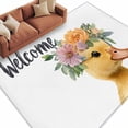 thumbnail image 3 of 6x9 Washable Area Rug, Duck Non-Slip Large Rectangle Rug for Living Room Dining Room, Welcome Indoor Floor Mat for Home Decor, 3 of 9