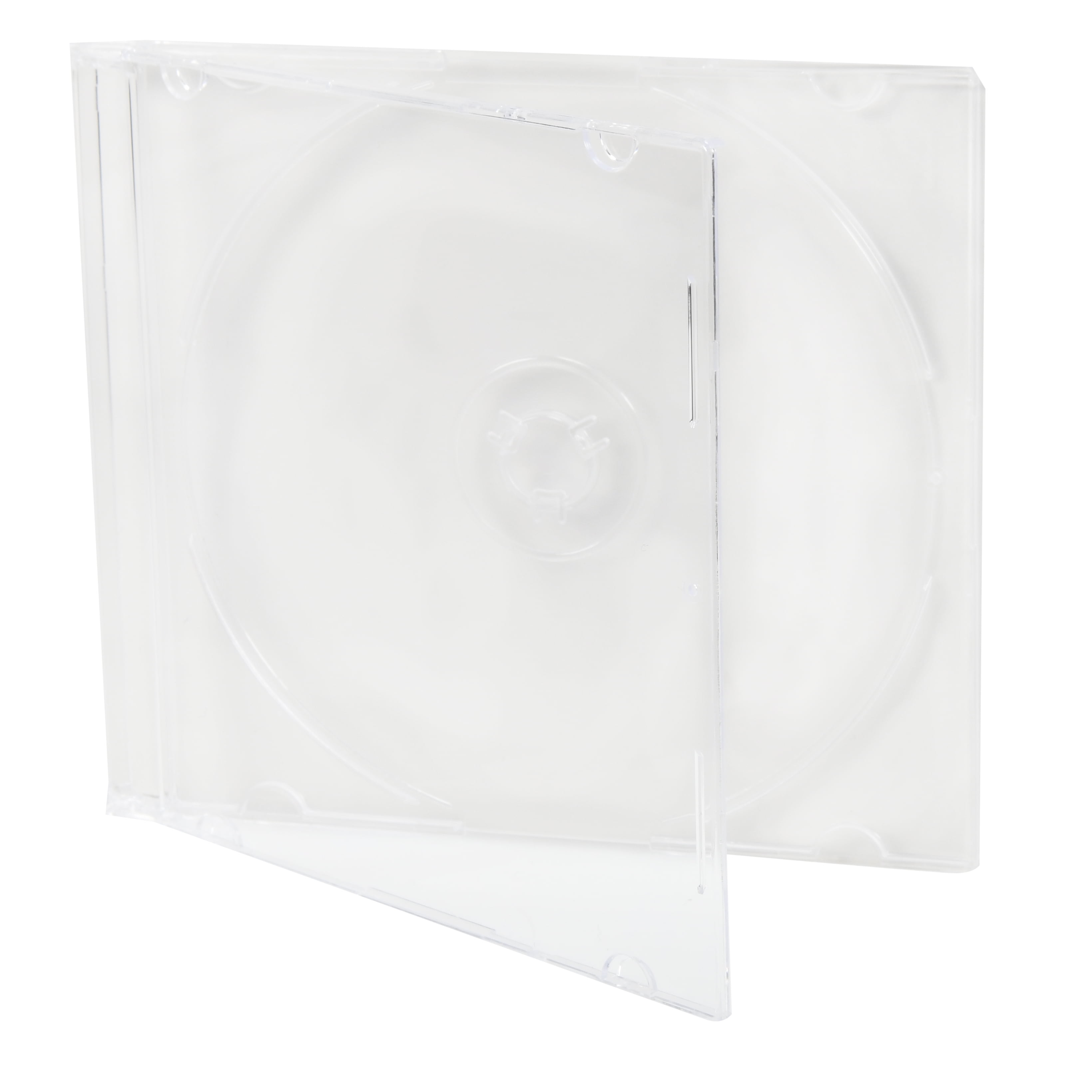 Single CD Jewel Case Slim 5.2 mm Frosted Clear Blank New Replacement Cover 