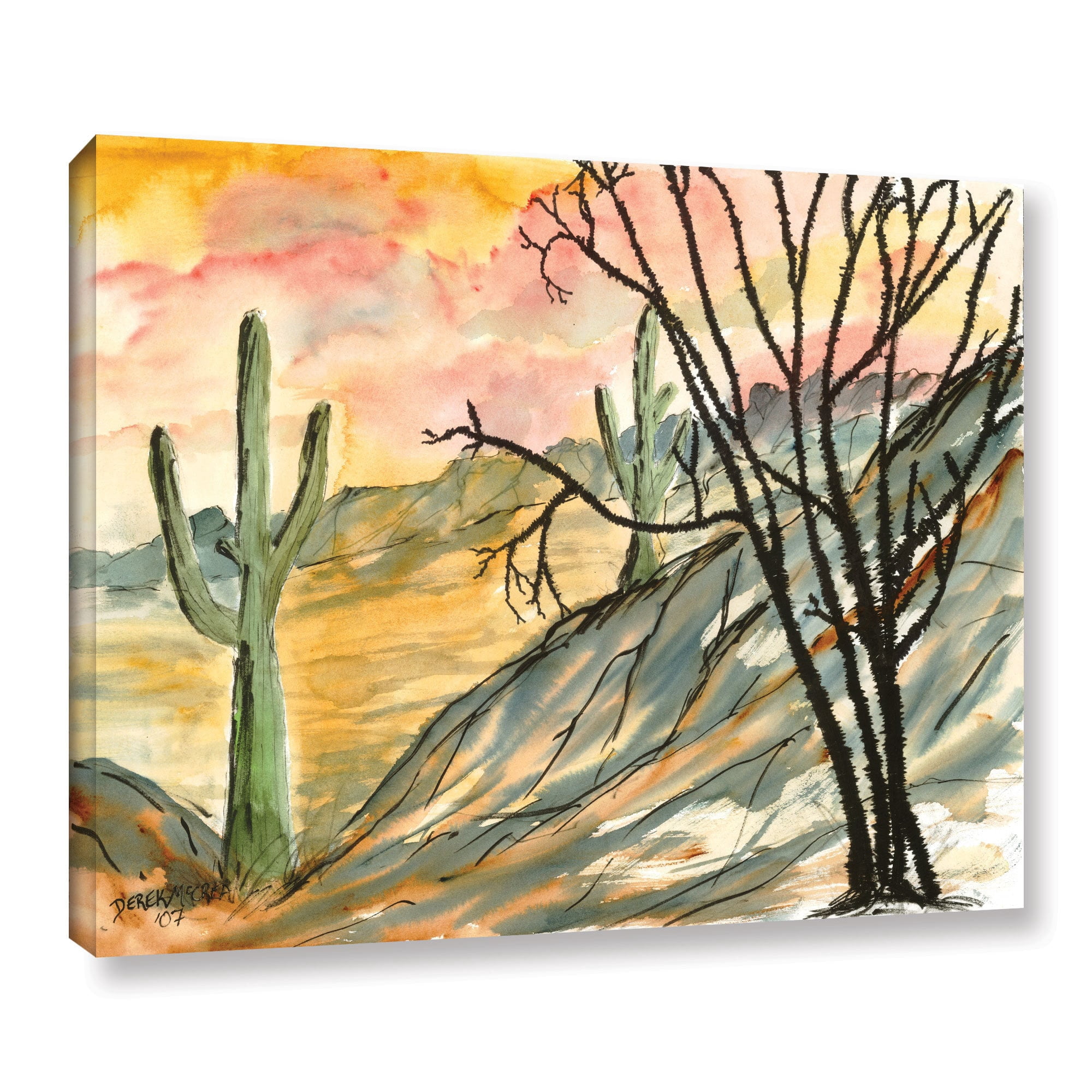 ArtWall Derek Mccrea "Arizona Evening" Gallery-wrapped Canvas