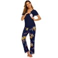 thumbnail image 4 of Ekouaer Nursing Pajamas Breastfeeding Pjs Labor and Delivery Sleepwear Postpartum Clothes Maternity Pajamas Set S, 4 of 6
