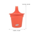 thumbnail image 3 of MasteelfCA Balcony Hanging Flower Bucket Creative Flowerpot Fence Plant Flower Pot, 3 of 9