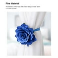thumbnail image 2 of BrowQuartz ABS Curtain Tieback Solid Color Cute Stylish Flower Shape Decorative Replacement Household Living Room Buckle Fastener Blue, 2 of 6