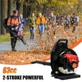 thumbnail image 4 of Fompes Backpack Leaf Blower - 63cc 2-Stroke Backpack Blower 700CFM 200MPH Gas Leaf Blower for Lawn Yard Cleanup Efficient Fuel Tank Ergonomic Design All-Season Use, 4 of 12