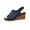 Dark Blue, variant on VEKDONE Sandals for Women Women's Fashion Casual Summer New High Heel Hollow Buckle Fish Mouth Sandals
