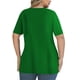 thumbnail image 4 of mfyjkho Tops De Moda Para Mujer, Blusas De Verano Para Mujer, De Color Liso, Con Manga Corta Y Cuello En V Tops Y Blusas Para Mujer Xxxl, 4 of 6