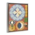 thumbnail image 4 of Stupell Industries Retro Symbolic Shapes Abstract Painting Gray Floater Framed Canvas Art Print Wall Art, 17 x 21, 4 of 10
