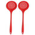 thumbnail image 4 of Silicone Pasta Spoon, Durable Silicone High temperature resistant Comfortable Grip Hanging Hole Silicone Slotted Spoon  for Cooking for Restaurant for Kitchen, 4 of 7