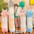 thumbnail image 3 of POINTERTECK Vivid Appearance Comfortable Touch Plush Doll Cartoon Sheep Pig Elephant Long Pillow Cushion, 3 of 10