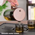 thumbnail image 3 of Callipe 550/750ml Tea Pot with Infuser Wooden Handle Teapot Borosilicate Glass Teapot Water Separation Technology Drip-free Spout Easy Care Tea Pot, 3 of 8