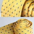 thumbnail image 5 of HISDERN Yellow Ties for Men Plaid Mens Ties Pocket Square Tie Set Formal Business Wedding Neckties, 5 of 7
