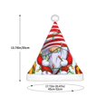 thumbnail image 3 of Haiem Funny Christmas Gnome Pattern Santa Hat Confortable Velvet Christmas Hat for Christmas Party Favors Fit for Adults and Kids, 3 of 6
