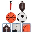 thumbnail image 3 of juegos/6 uds. Pelota inflable juguetes Rugby pelota de fútbol y baloncesto con 2 bombas FRCOLOR Hogar10468845, 3 of 7