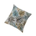 thumbnail image 2 of Contemporary Style Leaf Designed Set of 2 Throw Pillows, Blue - Saltoro Sherpi, 2 of 5