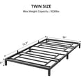thumbnail image 2 of Aoile Twin Bed Frame, Heavy Duty Metal Platform Bed Frame, No Box Spring Needed, Noise Free, Easy Assembly, Black, 8"H, 2 of 6