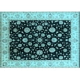 thumbnail image 1 of Ahgly Company Indoor Rectangle Oriental Light Blue Traditional Area Rugs, 3' x 5', 1 of 4