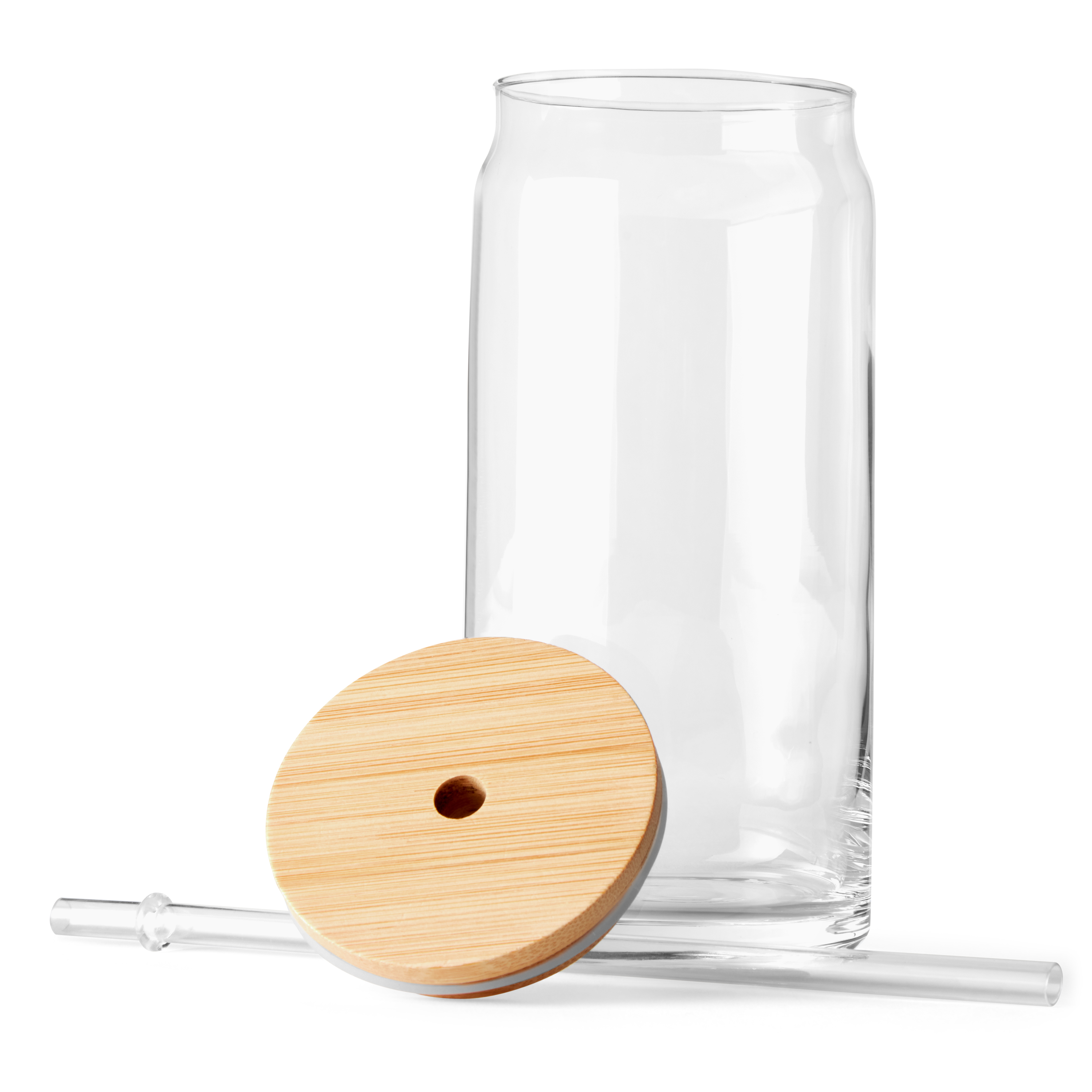 Mainstays Briar Can Glass Drinkware Set, 20 oz, 4-Piece photo 4