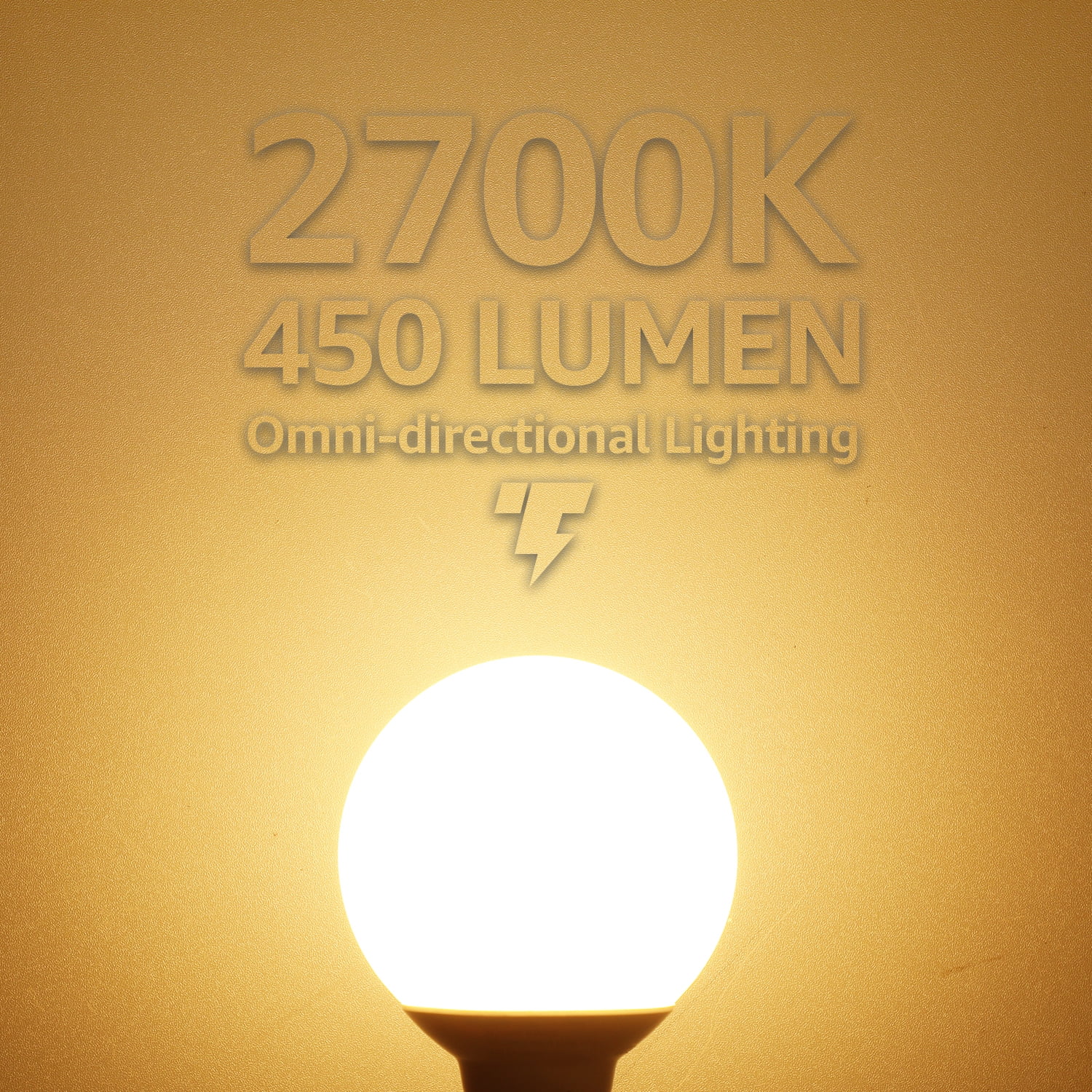 12 Pack G25 Globe Light Bulbs, LED Bathroom Bulbs, 40W Decorative Bulb, 2700K Soft White