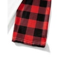 thumbnail image 6 of Meihuid Matching Family Pajamas Sets Long Sleeve Christmas Reindeer Plaid Pjs Striped Women Holiday Sleepwear Homewear, 6 of 9