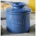 thumbnail image 6 of Butter Bell® Crock – Café Matte Navy Blue Ceramic Butter Holder with Lid, Keeper for Spreadable Butter, 6 of 10