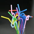 thumbnail image 4 of Skegnu Straw Toppers 100Pcs Multi-Shaped Pegeant Plastic Drinking Straws Wedding Birthday Party for Party 50% Off Clear!, 4 of 8