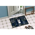 thumbnail image 4 of Carolines Treasures BB5069MAT 18 x 27 in. Blue Flowers Alaskan Malamute Indoor or Outdoor Mat, 4 of 4