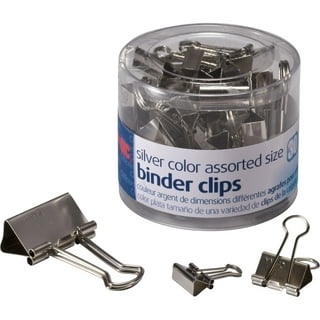 Officemate Mini Binder Clips, Assorted Colors, 60 Clips per Tub (31024)