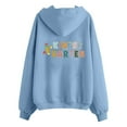 thumbnail image 6 of Oversized Hoodie Womens Casual Sweatshirt for Women Lightweight Zip Up Women's Hoodies And Sweatshirts With Hood For Everyday Wear Long Sleeve Design Back To School Print Pairing Jeans, 6 of 6