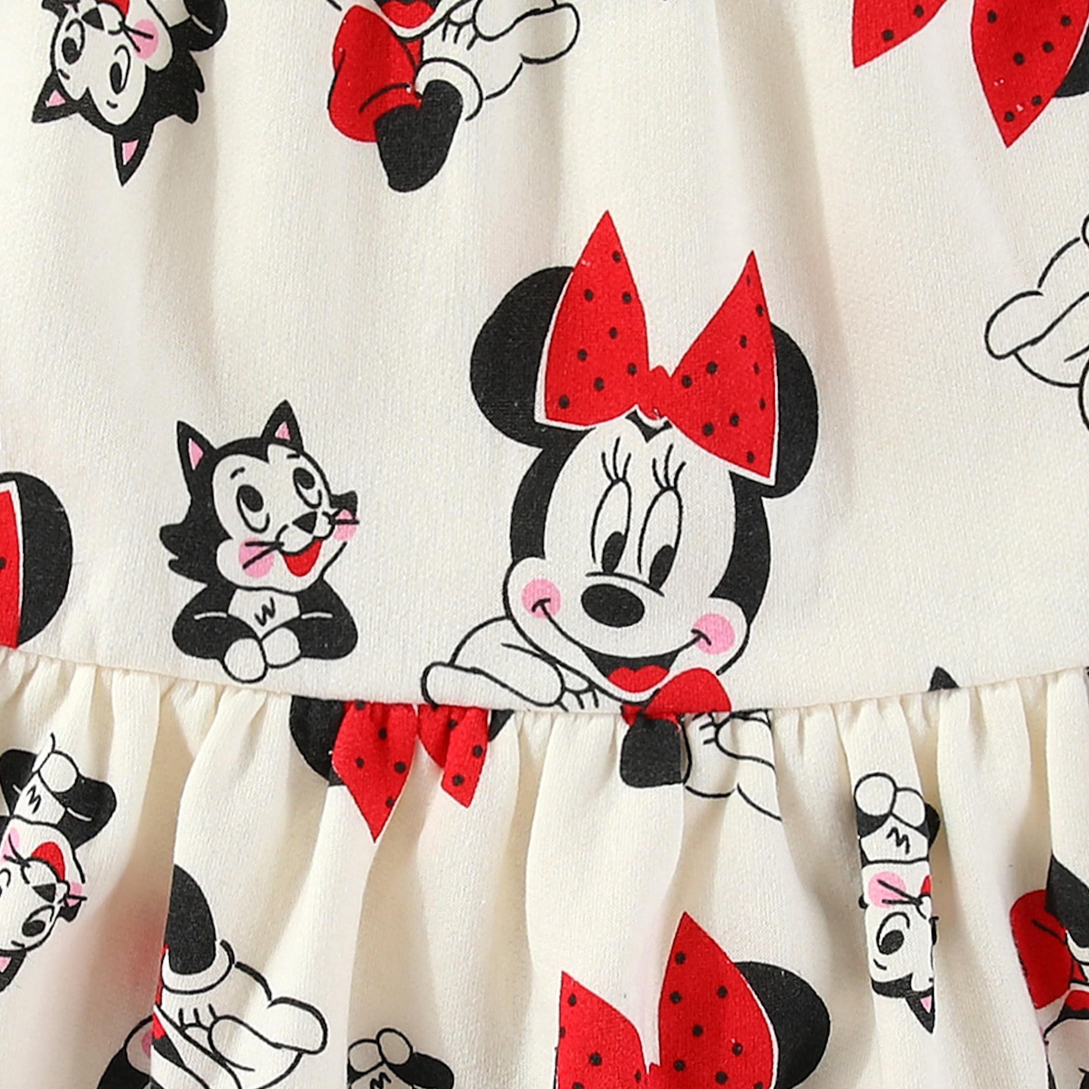 Disney Minnie Mouse Girls Fleece Sweatshirt and Skort Skirt