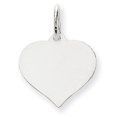 thumbnail image 1 of Charm Disque Cœur en Or Blanc 14K, 1 of 2