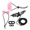 thumbnail image 4 of Reptile Harness and Leash Adjustable Lizard Traction Rope Hat Bowtie Set for Small Pet Animals(Pink Hat Set Leash L), 4 of 9