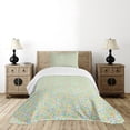 thumbnail image 4 of Ambesonne Numbers Quilted Bedspread Set 2 Pcs, Numeral Composition, Twin Size, Multicolor, 4 of 5