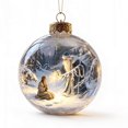 thumbnail image 2 of ARVELLIA Light Up Christmas Ball Ornament, Glowing Story Diorama Christmas Ornaments, Hanging Mini Scene Bauble for Holiday Christmas Tree Decor 3.93 in, 2 of 7