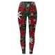 thumbnail image 2 of Gibobby Leggings de Navidad para mujer Pantalones estampados navideños personalizados para mujer, polainas personalizadas para polainas para correr(Rojo,M), 2 of 3