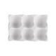 thumbnail image 5 of Soporte para bandeja de huevos con 6 agujeros, capacidad para 6 huevos frescos, organizador antideslizante para huevos, celosía de almacenamiento para Blanco BLESIY Soporte para bandeja de huevos, 5 of 8