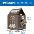 thumbnail image 2 of Scratcher Post de cartón con forma de caja de leche FluffyDream de Cat Condo, 2 of 6