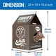 thumbnail image 2 of Scratcher Post de cartón con forma de caja de leche FluffyDream de Cat Condo, 2 of 6