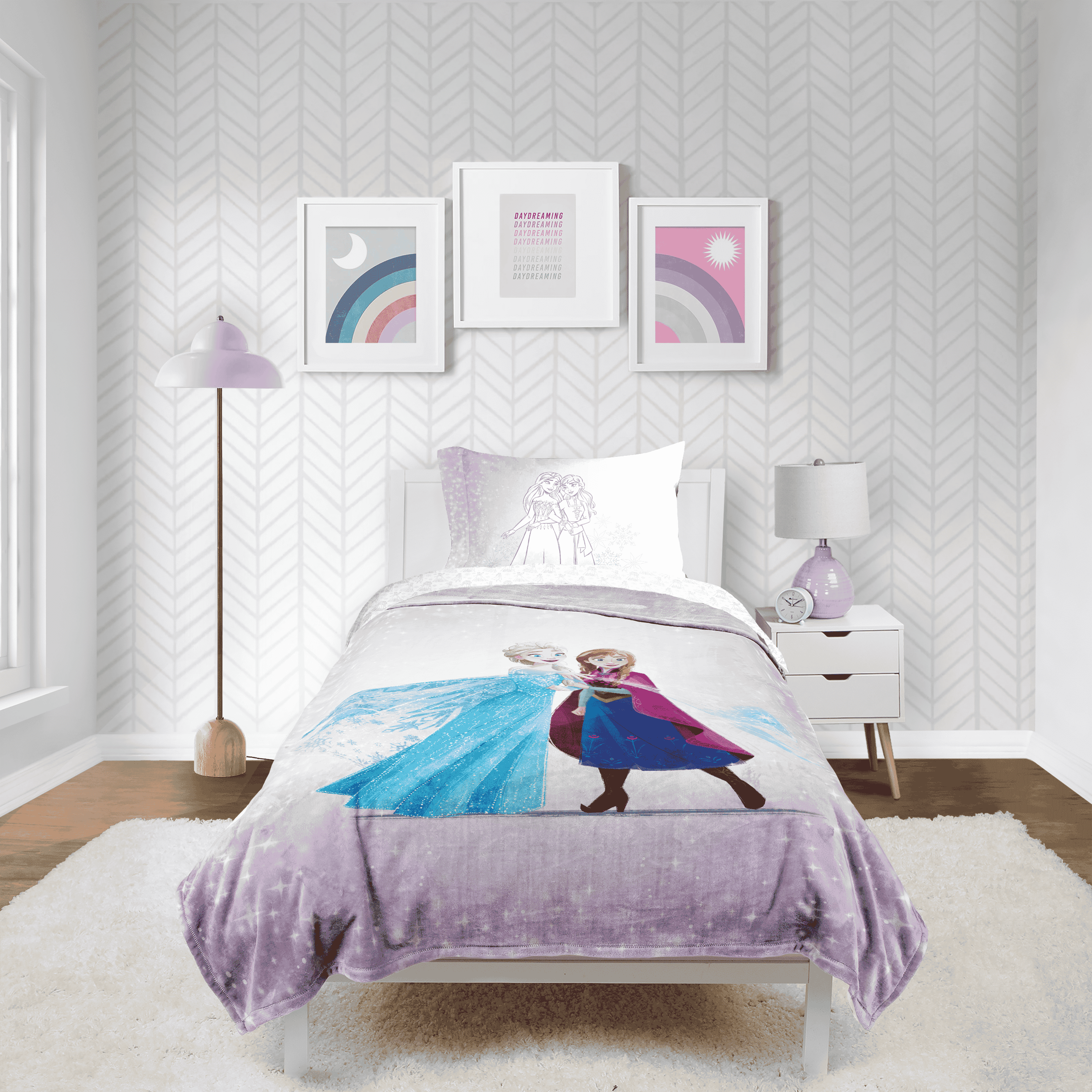 Disney Frozen Winter Frost Adventures 62x90 Kids Throw Blanket - Soft & Cozy Bedding Accessories