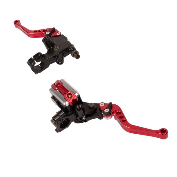 Palanca de freno con bomba y clutch para motocicleta roja universal HX-0046 Kinlley