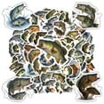 thumbnail image 4 of 35pcs Realistic Stickers Fish Animal Decals PVC Freshwater Stickers for Laptops Suitcase, 4 of 9