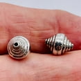 thumbnail image 2 of Dreidel Design Solid Sterling Silver Unique Beads |11x10mm Beads | 2 Beads |4034, 2 of 10