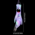 thumbnail image 3 of Taicans 43Inch Halloween Ghost Windsocks Hanging Decorations - Scary Light Up Ghost Wind Socks,Waterproof,Halloween Hanging Ghost Decorations for Home Yard Outdoor Decor,1Pcs, 3 of 5