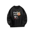 thumbnail image 4 of Sudadera con cuello redondo para mujer Ropa de invierno Ropa de otoño para ir de compras y salir Negro, 4 of 7