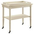 thumbnail image 4 of Home Roots Furniture 286343 32 x 30 x 18 in. MDF & Solid Wood Leg Tray Table - Antique White, 4 of 4