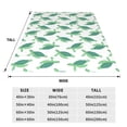thumbnail image 3 of Bixox Fleece Blanket Sea Turtle Pattern Super Soft Double-Sided Microfiber Flannel Blanket for Sofa, Bed, Couch,Suitable for All Seasons - 60"x50", 3 of 5