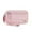 Pink, variant on The ' Wallet 2nd Gen Nylon Quilted 3-Zipper Wristlet Wallet for Women with ID Window