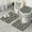 Multicolor Bigfoot And, variant on Green Bigfoot Pattern Bathroom Rugs Sets 3 Piece,Toilet Cover Set,Absorbent Non Slip Bathroom Mats Sets with U-Shaped Contour Rug Toilet Rug Set